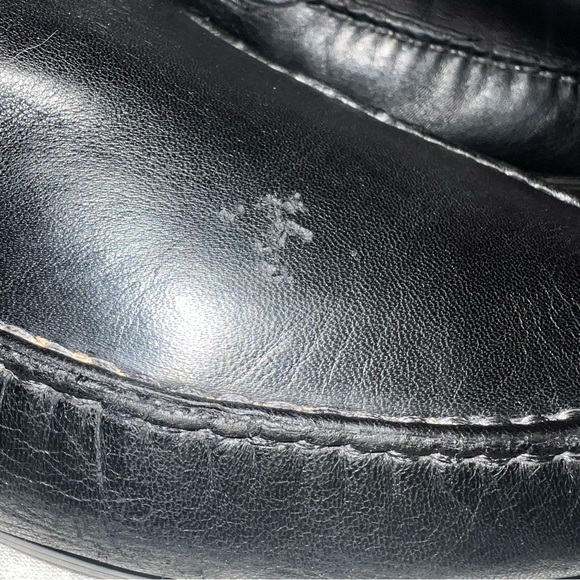 Johnston Murphy Men's Loafers 9.5 M Soft Black Sheepskin Leather Anti Slip - Picture 4 of 10